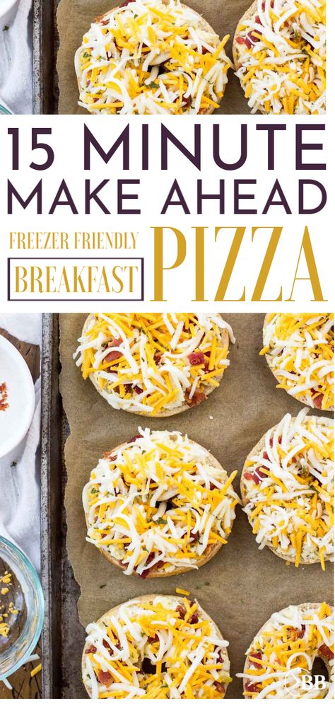 Bagel Meals, Breakfast Pizza Bagels, Comfort Breakfast, Easy Kids Breakfast, Freezer Breakfast Meals, Pizza Bagel, Freezable Meals, Ideas For Breakfast, Toddler Breakfast