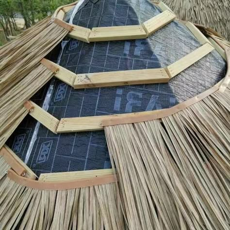 Thatch Roof, Bamboo Roof, Eco House Design, Bamboo Building, Bamboo House Design, Mud House, Bamboo Architecture, Bamboo House, Patio Furniture Ideas