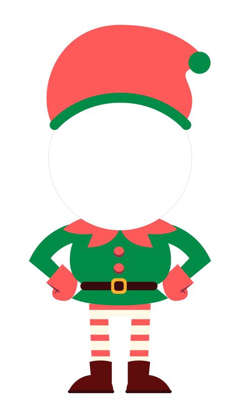 Elf Template For Photo, Elf Template, Printable Christmas Templates, Christmas Printable Activities, Elf Crafts, Elf Face, Elf Yourself, Preschool Christmas Crafts, Christmas School