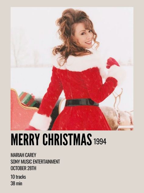 minimal aesthetic holiday polaroid christmas album poster for merry christmas by mariah carey Last Christmas Song, Polaroid Christmas, Christmas Slideshow, Christmas Records, Mood Board Collage, Christmas Wallpaper Ipad, Mariah Carey Christmas, Picture Song, Christmas Sleepover