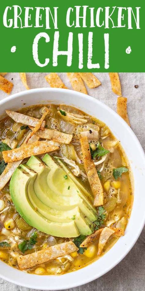 Chicken Jalapeno Chili, Green Chilli Soup Recipes, Chicken And Green Chili Soup, Green Chili Chili, Chicken Tortilla Soup Green, Hatch Chili Recipes Crock Pot, Chicken Green Chilli Soup, Green Chile Chicken Tortilla Soup, Green Chicken Chilli Chili Recipes