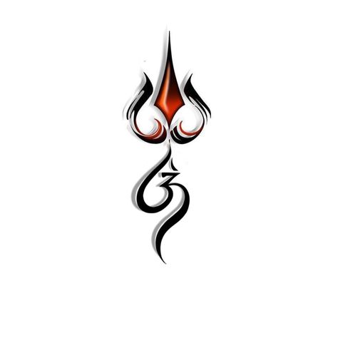 Lord Shiva Symbol Tattoo, Mahadev Tattoo On Back, Mahadev Symbol Tattoo, Sanatan Logo, Mahakal Tatu, Tatu Png, Mahakal Sticker, Mahakal Tattoo Design, Mahadev Sticker