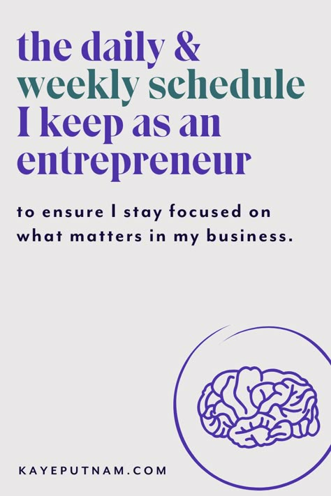 Schedule For Business Owner, Business Time Management, Small Business Owner Daily Schedule, Small Business Weekly Schedule, A Day In The Life Of An Entrepreneur, Self Employed Schedule, Entrepreneur Daily Schedule, Time Management For Entrepreneurs, Small Business Daily Schedule