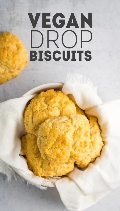 Vegan Drop Biscuits, Vegan Thanksgiving, Gluten Free Drop Biscuits, Vegan Biscuits And Gravy, Buttermilk Drop Biscuits, Drop Biscuits Recipe, Vegan Biscuits, Drop Biscuits, Tofu Scramble