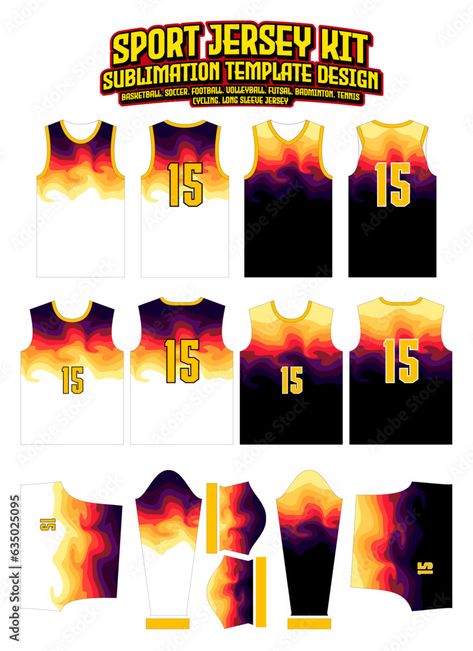 Fire Flames Jersey Design Sportswear Pattern Template Jersey Layout, Jersey Template, Fire Flames, Sports Jersey Design, Pattern Template, Flame Design, Rugby Jersey, Work Design, Jersey Design