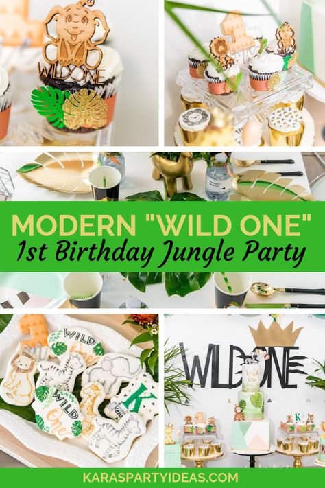 Safari Wild One Birthday Party, Jungle Safari Party Ideas, Photobooth Diy, Safari Party Ideas, Safari Wild One, Safari Cookies, Party Elements, Wild Birthday Party, Jungle Decor