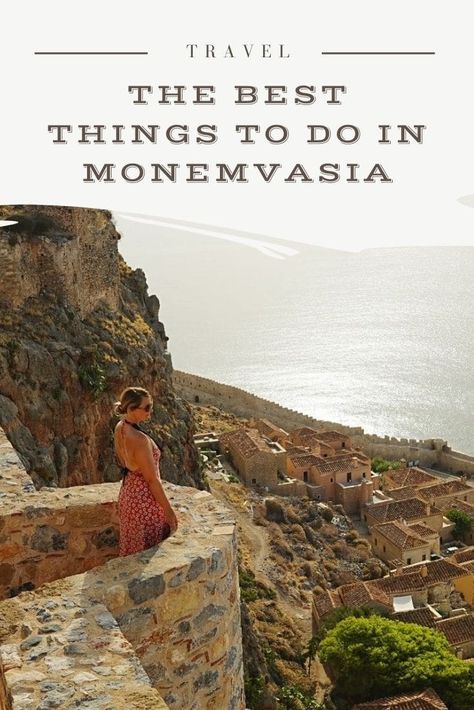 The best things to do in Monemvasia. Monemvasia is a hidden gem in Greece's Peloponnese. Here's the top things to do in this amazing place. Pelopponese Greece, Hidden Gems In Greece, Greece Peloponnese, Monemvasia Greece, Milos Greece Beach, Sithonia Greece Beaches, Peloponnese Greece, Hidden Gem, Eastern Europe