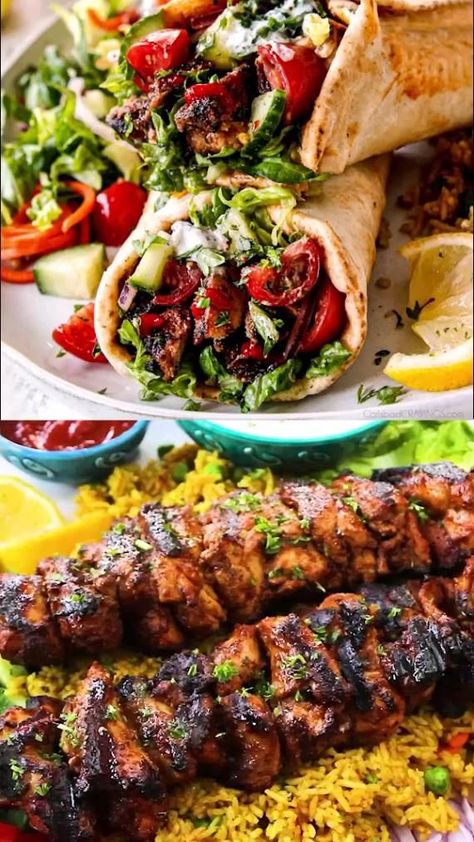 EASY DONER CHICKEN KEBABS | Healthy chicken recipes, Healthy recipes, Chicken recipes Ground Beef Recipes Healthy, Carlsbad Cravings, Healthy Food Menu, Hello Fresh Recipes, Dinner Recipes For Family, Healthy Food Facts, Summer Recipes Dinner, Chicken Kebabs, Healthy Dinner Recipes Chicken