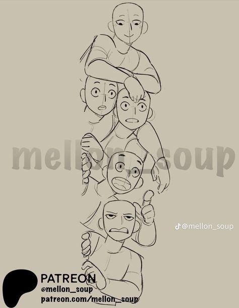 Person Getting Up Reference, Drawing Reference Poses Villian, 8 Character Group Poses, Pose Refs Drawing, 3 Person Reference Poses, 4 Character Pose, Cute Art Reference, Cute Character Poses, Comic Drawing Reference