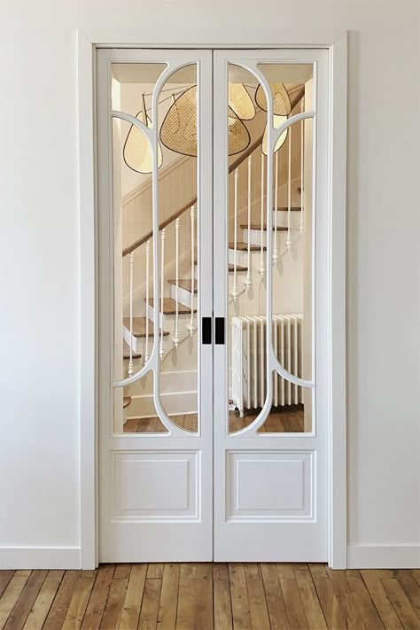 Entrance Door Design, Door Design Interior, White Doors, French Doors Interior, Door Designs, Main Door, Beautiful Doors, Interior Door, Doors And Windows