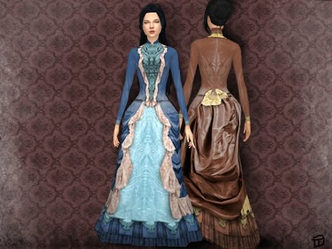 A colorfull dress for the spring time in the Victorian era for your lady sims.  Found in TSR Category 'Sims 4 Female Everyday' Sims 4 Cc Victorian, Victorian Sims 4, Sims Victorian, Dress Sims 4 Cc, Sims 2 Victorian, Sims 4 Controls, Sims 4 Victorian, Sims 4 Historical Cc, Sims Love