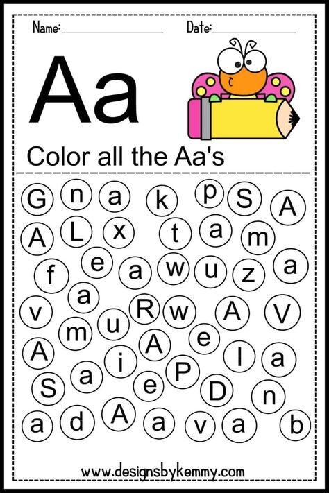 Find the letter a worksheet Alphabet Activities Kindergarten Worksheets Free Printable, Alphabet Letter Find, Worksheet For Preschoolers, Letter Recognition Preschool, Find And Color, Free Printable Alphabet Worksheets, Alphabet Activities Kindergarten, Letter Recognition Worksheets, Letter Worksheets For Preschool