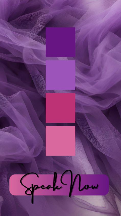 Taylor Swift- Speak Now Color Palette by Felicity & Lilac Events Taylor Swift Eras Color Scheme, Speak Now Color Palette, Taylor Swift Speak Now Party, Eras Color Palette, Taylor Swift Color Palette, Taylor Swift Speak Now Aesthetic, Eras Colors, Folklore Cardigan, Aesthetic Bracelet