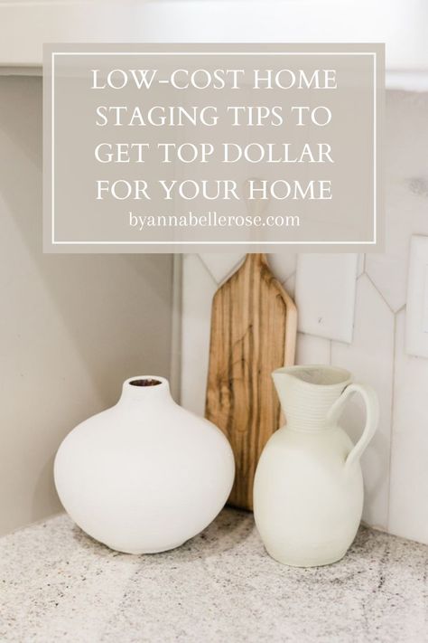 Tips To Stage A House To Sell, Styling For Selling House, Staging Hacks Ideas, Home Staging Tips To Sell, Condo Staging Ideas, Cheap Staging Ideas, Simple Staging Ideas, Styling Home For Sale, Staging Fireplace Mantle To Sell