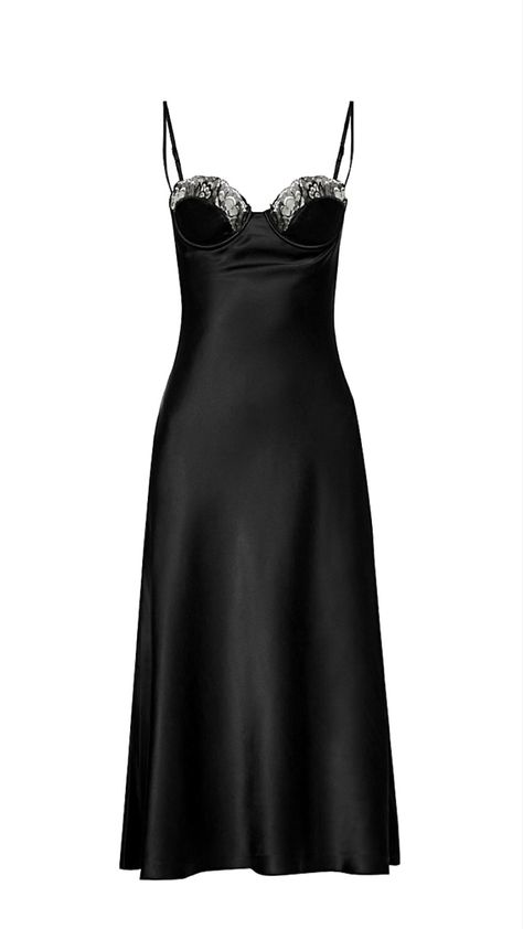 Mirror Palais Ballet Lace Trim Silk Satin Midi Dress Ballet Like Dresses, Mirror Palais Ballet Dress, Lace Clothing Aesthetic, Mirrors Palais, Luxury Dress Glamour, Mirror Palais Dress, Lace And Silk Dress, Silk Dress Midi, Black Saffron