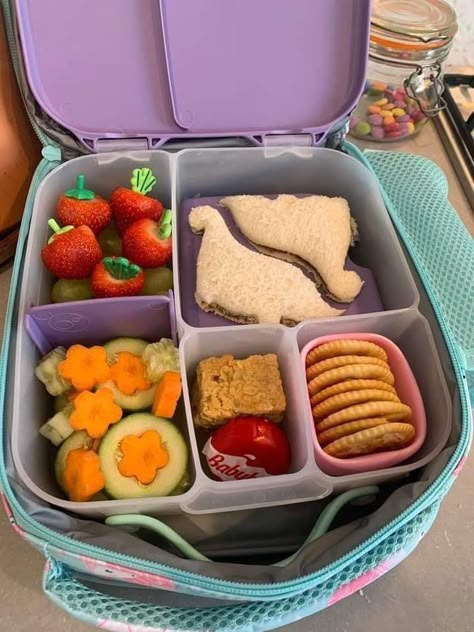 Baby Lunch Box Ideas, Healthy Bento Box Lunches For Kids, Lunch Aesthetic School, Bento Box Lunch Aesthetic, Kids Bento Box Lunch Ideas, Tiffin Box Ideas, Ideas De Lunch, Bento Lunchbox Ideas, Preschool Lunch Box