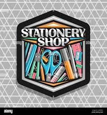 Stationery shop Stock Vector Images - Alamy Stationery Shop Logo, Pet Shop Logo, Shop Name Ideas, Logo Design Set, Beer Shop, Stationary Shop, Business Cards Creative Templates, Shop Name, Shop Logo Design