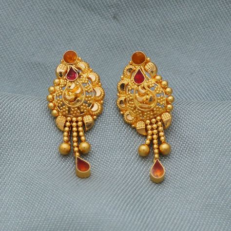 3grams Gold Earrings Indian, 3 Grams Gold Earrings Indian, 2 Grams Gold Earrings Designs, Ayurveda Diet, Almirah Designs, 22k Gold Earrings, Jhumka Designs, Gold Earrings Indian, New Gold Jewellery Designs