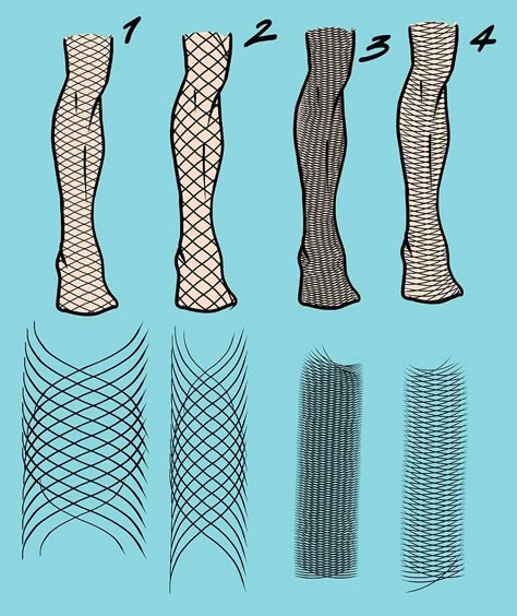 Fishnets Drawing, How To Draw Fishnets, Fishnet Drawing, Fashion Illustration Tutorial, Fashion Illustrations Techniques, Fashion Drawing Sketches, Fashion Figure Drawing, Illustration Techniques, Fashion Drawing Tutorial