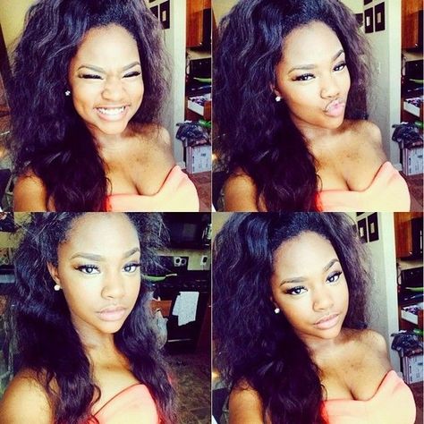 SummerB @_summerella_ | Websta ❤ liked on Polyvore featuring accessories, hair accessories, hair and people Summerella Instagram, 2012 Instagram, Versatile Weave, Hair Shrinkage, Instagram Baddie, Beautiful Curly Hair, Natural Hair Beauty, Body Wave Wig, Hair Crush