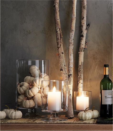 Thanksgiving Dinnerware & Decorations | Crate and Barrel Modern Thanksgiving Decor, Modern Thanksgiving Table, Funny Elf On The Shelf, Kitchen Decor Sets, Modern Thanksgiving, Elegant Candle Holders, Fall Kitchen Decor, Autumn Candle, Rustic Fall Decor