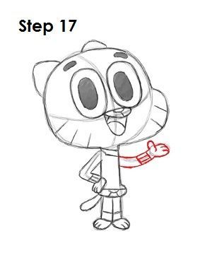 Draw Mickey Mouse, Easy Steps To Draw, Darwin Watterson, Steps To Draw, Gumball Watterson, Image Dbz, Cartoon Drawing Tutorial, Drawing Cartoon Characters, Amazing World Of Gumball