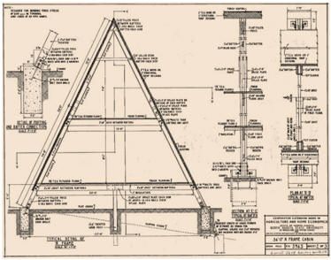 30 free cabin plans for DIY...    A-frame cabin drawing #Amazmerizing A Frame Cabin Plans, Triangle House, A Frame Cabins, Cabin Tiny House, A Frame House Plans, Vintage Cabin, A Frame Cabin, A Frame House, Tiny House Cabin