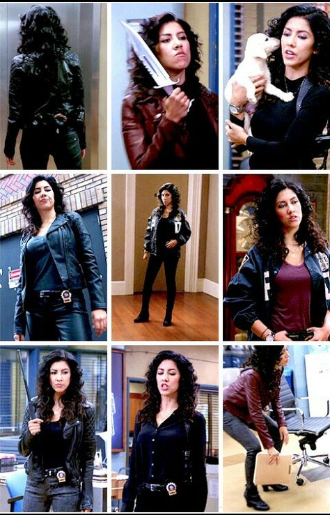 Rosa ❤ Detective Rosa Diaz, Brooklyn 99 Outfits, Brooklyn Nine Nine Outfits, Rosa Diaz Outfits, B99 Outfits, Rosa Diaz Aesthetic, Brooklyn Nine Nine Rosa, Rosa Diaz, Stephanie Beatriz