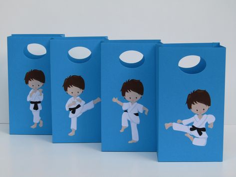 Karate Party Favors, Martial Arts Birthday, Karate Party, Karate Birthday, Unicorn Treats, Karate Gifts, Tae Kwon Do, Martial Arts Kids, Thank You Party