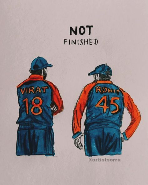 N O T F I N I S H E D : V I R A T 🤝 R O H I T 💯 . . . ARTIST :- @artistsorru . . . #viratkohli #kingkohli #virat #viratians #viratkohlifanpage #viratkohlifans #viratkohliclub #rcb #rcbfans #rcbforever #royalchallengersbangalore #rohit #rohitsharma #rohitsharma45 #rohitsharmafanclub #teamindia #cricketer #cricket #notfinished #cricketlover #drawing #art #sketch #painting #artwork Virat Kohli Rohit Sharma drawing art sketch . . Who is your Idol❔ Rohit Sharma Sketch, Rohit Sharma Drawing, Cricket Sketch, Cricket Cartoon, Virat Kohli Drawing, Cricket Painting, Cricket Drawing, Virat Kohli Rohit Sharma, Virat Kohli Portrait Photography