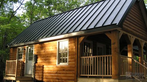 Standing seam charcoal gray steel metal roof - Metal Roofing Gray Metal Roof Houses Color Combos, Metal Roof Houses Color Combos, Tin Roof House, Small Cabin Ideas, Exterior Paint Color Schemes, Log Homes Exterior, Black Metal Roof, Metal Roof Houses, Metal Roof Colors