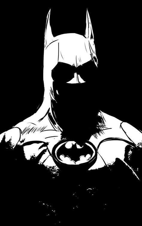 Batman Black And White Art, Black And White Batman, Batman Pop Art, Batman Black And White, Batman Silhouette, Batman Illustration, Batman Gifts, New Avatar, Batman Drawing