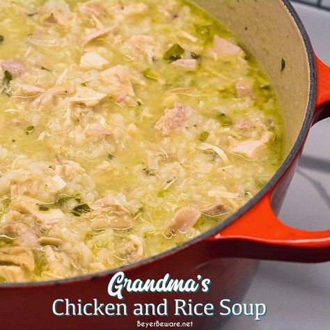 Better Than Bullion Recipes, Old Fashioned Chicken And Rice, Chicken Rice And Gravy, Boiled Chicken And Rice, Chicken And Rice Crockpot, Lemon Rice Soup, Easy Chicken Soup, Celery Recipes, Creamy Chicken And Rice