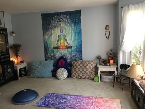 Made my own little Zen Den for under $120 Zen Den, Zen Home Decor, Meditation Rooms, Sacred Spaces, Spiritual Wellness, Chakra Balancing, Sacred Space, Chakra, Zen