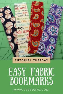 Debs Days: Day 265 of 365 Fabric Bookmarks Diy Free Pattern, Bookmarkers Ideas, Sewed Gifts, Sewing Bookmarks, Fabric Bookmarks, Homemade Bookmarks, Bookmark Crochet, Sell Ideas, Handmade Bookmarks Diy