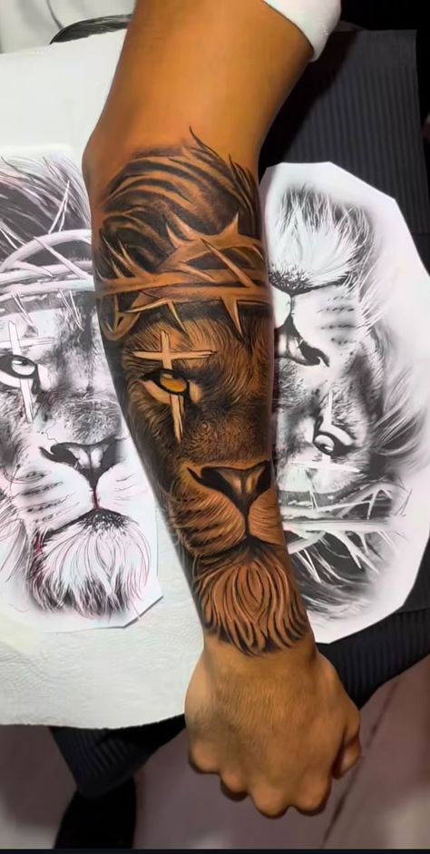 Lion Forearm Tattoo For Men, Lion Sleeve Tattoo, Lion Sleeve, Mens Body Tattoos, Lion Forearm Tattoos, 2024 Tattoo, Luck Tattoo, Tattoo 2023, Bio Data