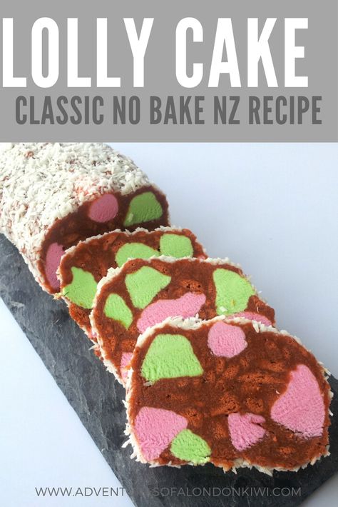 Lolly Cake Recipe | A Kiwi Classic - Adventures of a London Kiwi Malted Milk Biscuits, Kiwi Recipes, No Bake Slices, Lolly Cake, Smash Cake Recipes, Fridge Cake, Milk Biscuits, Brunch Inspiration, Malted Milk