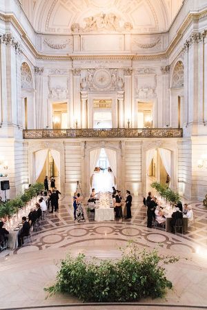 San Francisco City Hall Wedding with a Modern Flair Sf City Hall Wedding, Wedding Ceremony Pictures, San Francisco City Hall Wedding, Sf Wedding, California Destinations, San Francisco City Hall, Indoor Ceremony, City Hall Wedding, San Francisco City