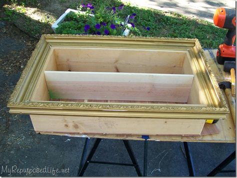 Diy Shadow Box, Box Tutorial, Decor Pictures, Local Crafts, Picture On Wood, Redo Furniture, Shadow Boxes, Wood Picture Frames, Repurposed Furniture