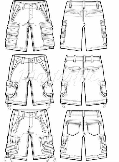 Cargo Shorts Drawing, Shorts Drawing Reference, Shorts Reference, Sketch Images, Shorts Drawing, Clothing Templates, Fashion Design Drawing, Fashion Drawing Sketches, Clothing Sketches