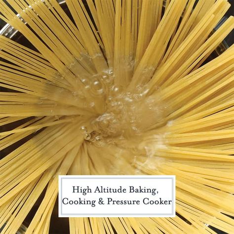 Pressure cooking, frying, microwaving, cooking and baking at high altitudes is different than sea level. Check out our easy guide and high altitude calculator! #highaltitude www.savoryexperiments.com Cooking At High Elevation, Recipe Conversion Chart, Recipe Conversions, High Altitude Baking, Microwave Cooking, Cooking Guide, Cook Off, High Altitude, Fried Food