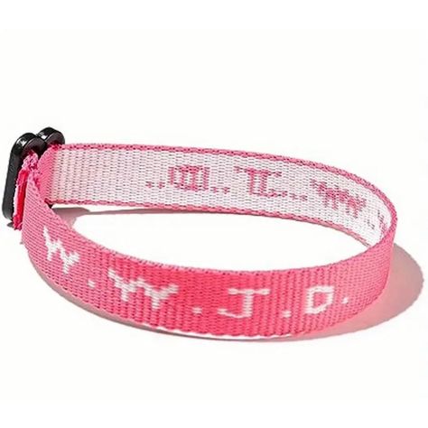 Wwjd Bracelet Adjustable Band Color: Pink And White Lettering Made In China Unisex New With Tags Wwjd Bracelet, What Would Jesus Do, Braided Rope Bracelet, Christian Bracelets, Sport Armband, Men Gifts, Wristband Bracelet, Wholesale Gifts, Handmade Bangles