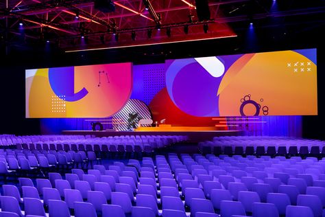 Stage Design - European Women in Tech 2022 on Behance Summit Stage, Women In Tech, Concert Stage Design, Corporate Event Design, Event Stage, Event Design Inspiration, Conference Design, Event Backdrop, Event Branding