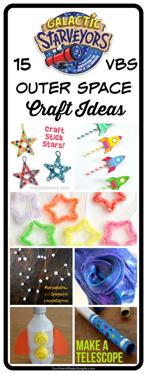 Outer Space Craft Ideas – Galactic Starveyors VBS Theme Space Craft Ideas, Galactic Starveyors Vbs 2017, Outer Space Crafts, Galaxy Crafts, Vacation Bible School Craft, You Are My Moon, Crafts And Activities For Kids, Vbs Themes, Space Craft