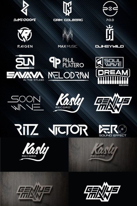 I will design music, edm, dj, studio record logo Record Logo, Edm Logo, Crazy Backgrounds, Hope Logo, Record Studio, Dj Studio, Sound Room, Edm Dj, Dj Logo