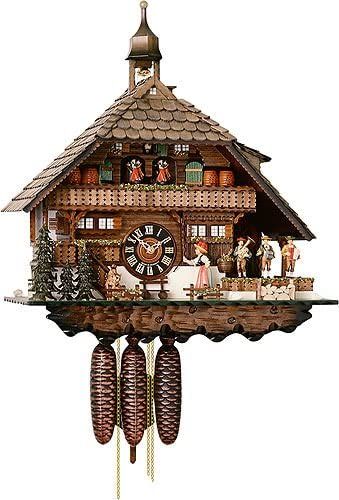 German Cuckoo Clock 8-day-movement Chalet-Style 22.00 inch - Authentic black forest cuckoo clock by Hönes German Cuckoo Clock, Black Forest House, German Decor, German Clock, German Black Forest, Forest Clock, Cuckoo Clocks, German Wall, Fairy Wallpaper