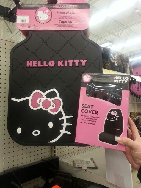 Hello kitty Car Accessories; matts and matching seat covers Hello Kitty Car Accessories, Pink Car Accessories, Hello Kitty Car, Hello Kitty Merchandise, Girly Car Accessories, Car Deco, Van Camper, Charmmy Kitty, Boat Lights