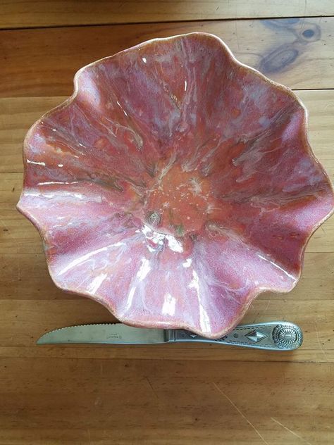 Coyote Fire Opal over Rhubarb with Red Gold Coyote Fire Opal Glaze, Clay Kitchenware, Coyote Glazes, Fun Pottery, Holiday Pottery, Ceramic Glazing, Glazing Ideas, Glaze Combinations, Glaze Combos