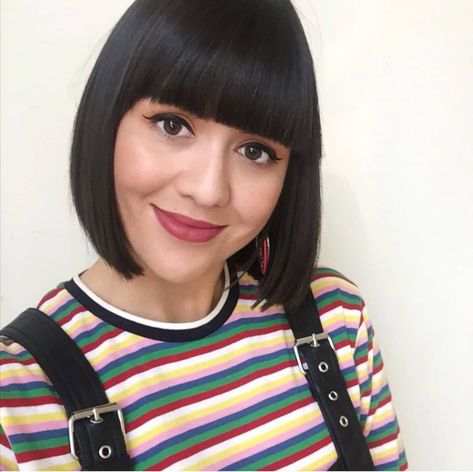 Lob Bob, Womens Bob Hairstyles, Haircut With Bangs, Bob Hairstyles With Bangs, Bob Haircut With Bangs, Bob Haircut, Haircuts With Bangs, Bob Cut, Bobs Haircuts