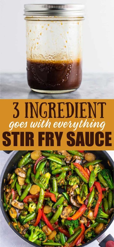 Basic Stir Fry Recipe, Homemade Stir Fry Sauce Healthy, Easy Healthy Stir Fry Sauce, Healthy Asian Sauce, Asian Sauce Recipes Stir Fry, Stir Fry Sauce Recipe Easy, Stirfry Sauces, Best Stir Fry Sauce Recipe, Basic Stir Fry Sauce